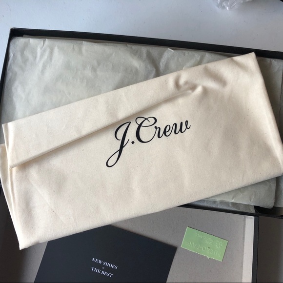 J Crew Italian Leather Crystal Ivory Heel Sandals - Picture 9 of 11